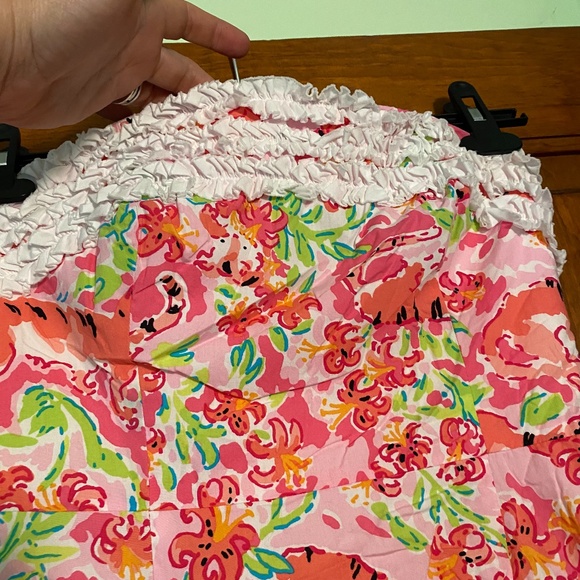 Lilly Pulitzer Strapless Ferra Dress in Call Me Kitty size 2 - Picture 5 of 12